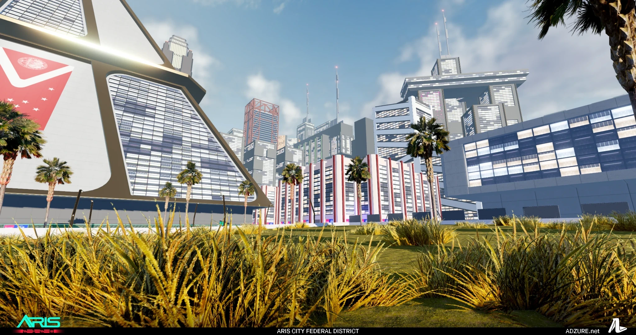 Shot of the Aris City Federal District for ARIS 2120