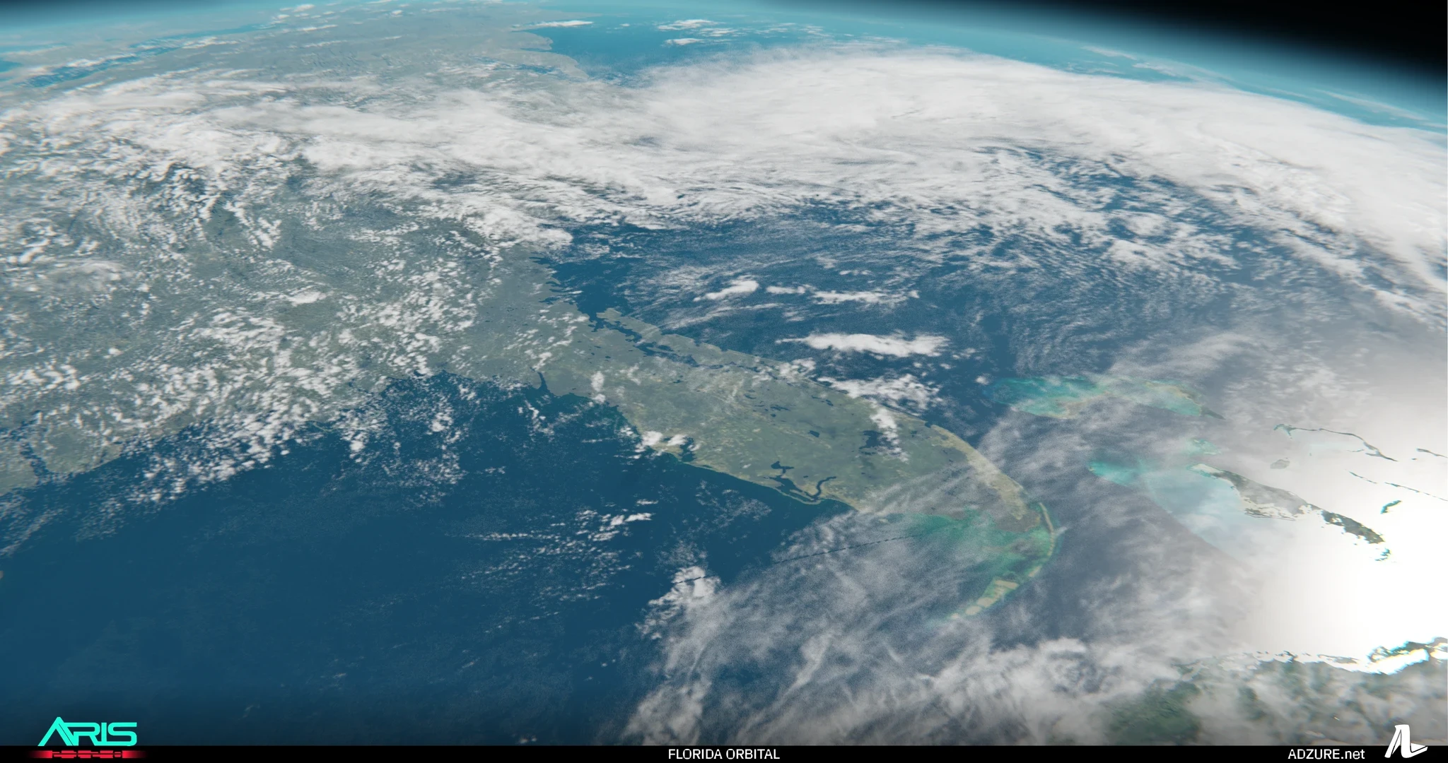 Earth orbital shot of Florida for ARIS 2120